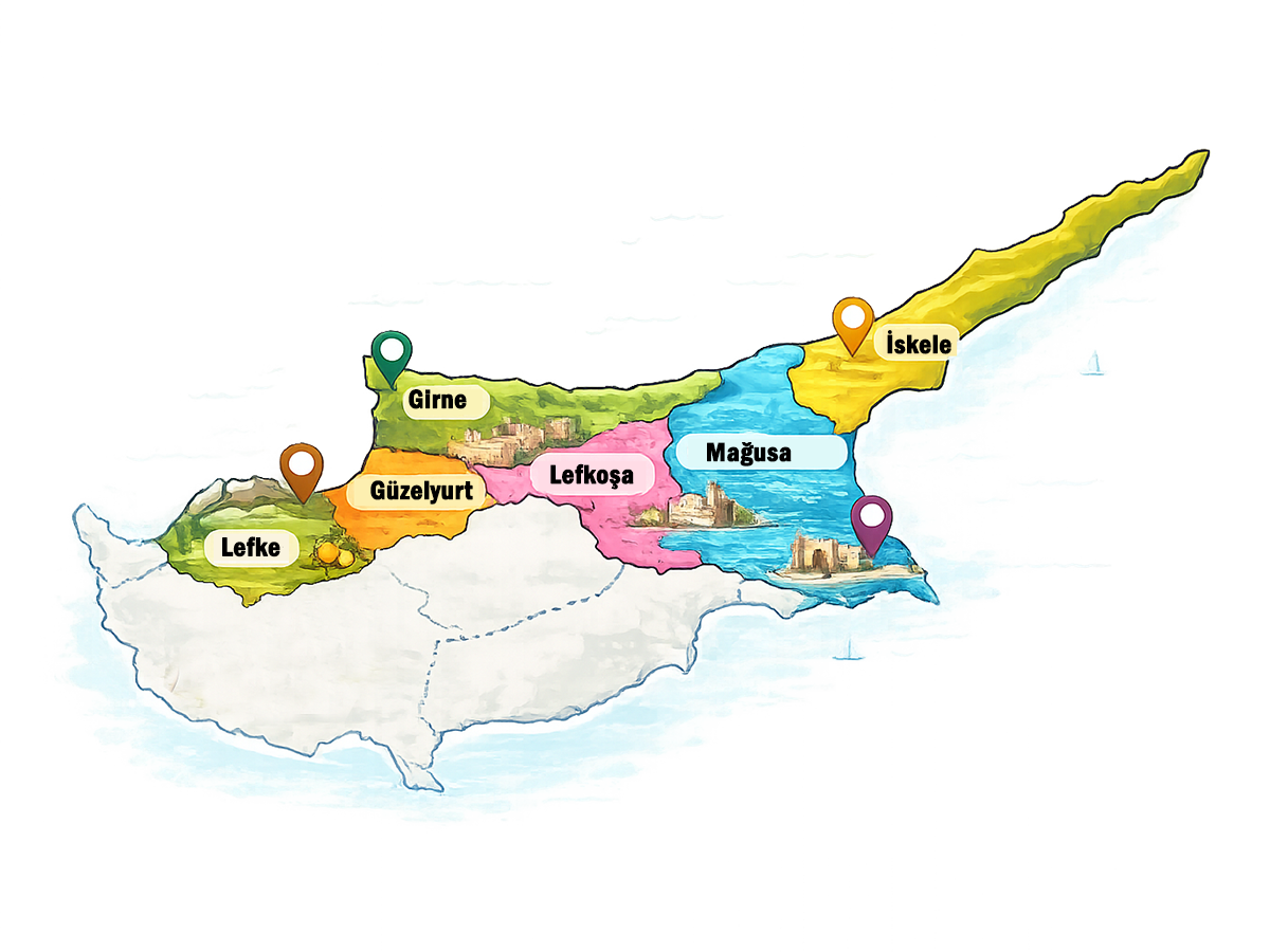 Kuzey Kıbrıs keşif haritası
