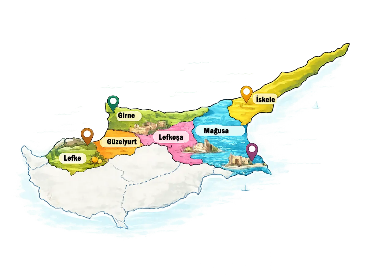 Kuzey Kıbrıs keşif haritası
